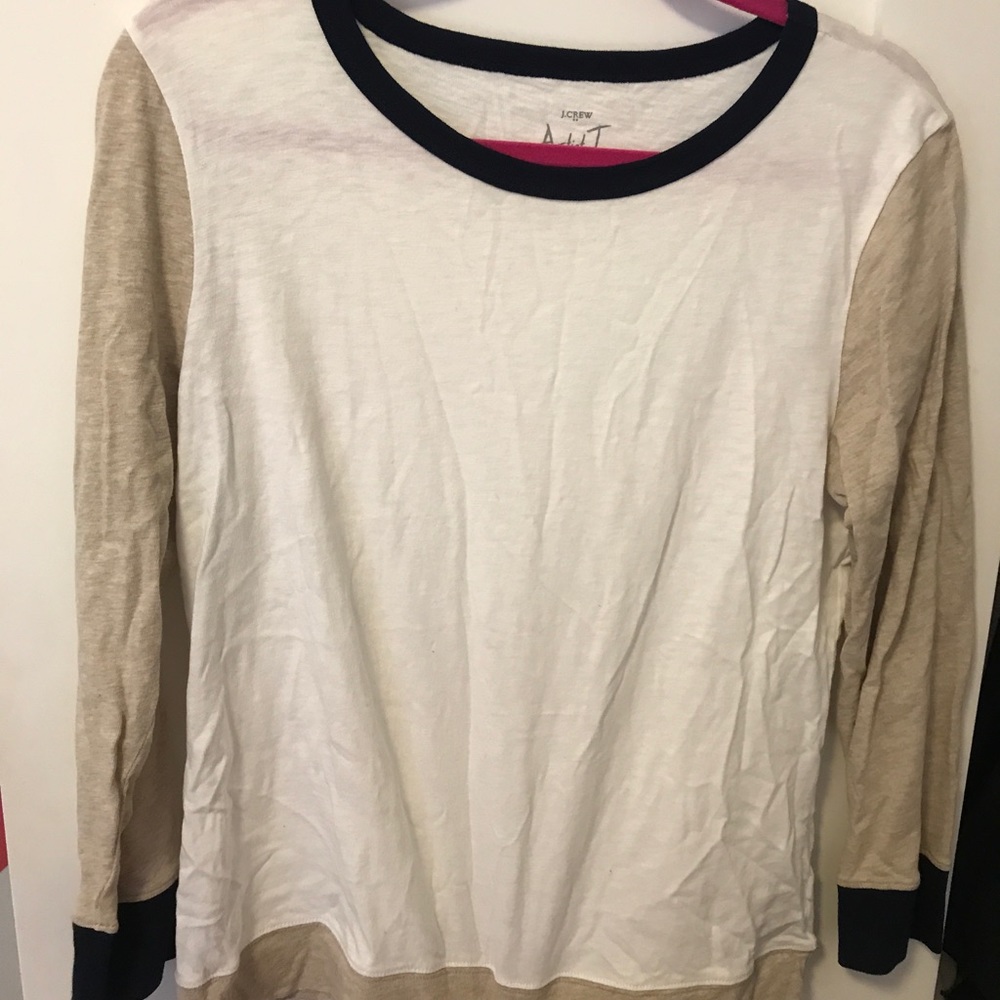J. Crew Color Blocked Top